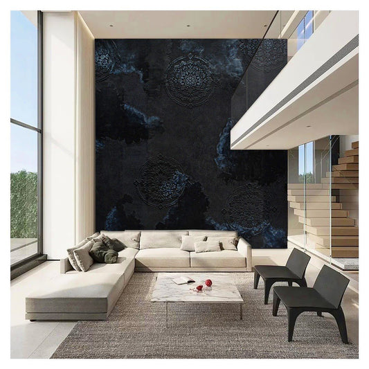 Ready to Install Wall Panels - 15 Liquid Metal over ACP backing 1.2m X 2.4m by Evolve | Souqify