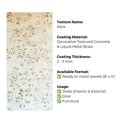 Ready to Install Wall Panels - 46 Liquid Metal over ACP backing 1.2m X 2.4m by Evolve | Souqify