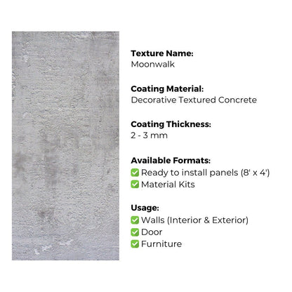 Ready to Install Wall Panels - 73 Liquid Metal over ACP backing 1.2m X 2.4m by Evolve | Souqify