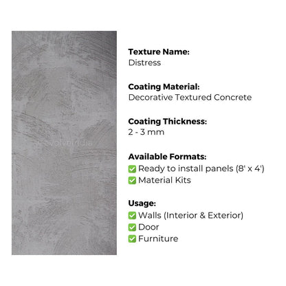 Ready to Install Wall Panels - 74 Liquid Metal over ACP backing 1.2m X 2.4m by Evolve | Souqify