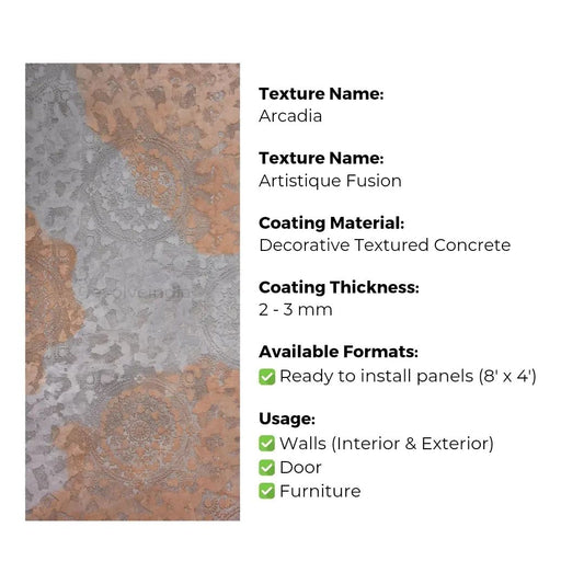 Ready to Install Wall Panels - 75 Liquid Metal over ACP backing 1.2m X 2.4m by Evolve | Souqify