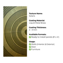 Ready to Install Wall Panels - 83 Liquid Metal over ACP backing 1.2m X 2.4m by Evolve | Souqify