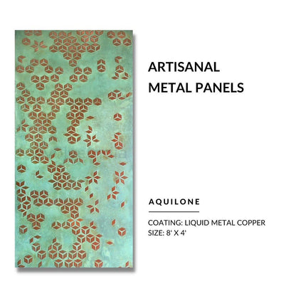 Ready to Install Wall Panels - 99 Liquid Metal over ACP backing 1.2m X 2.4m by Evolve | Souqify