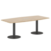 RECTANGLE SHAPE MEETING TABLE, MADE IN E1 LAMINATE CHIPBOPARD, WITH METAL LEG by Treejar | Souqify