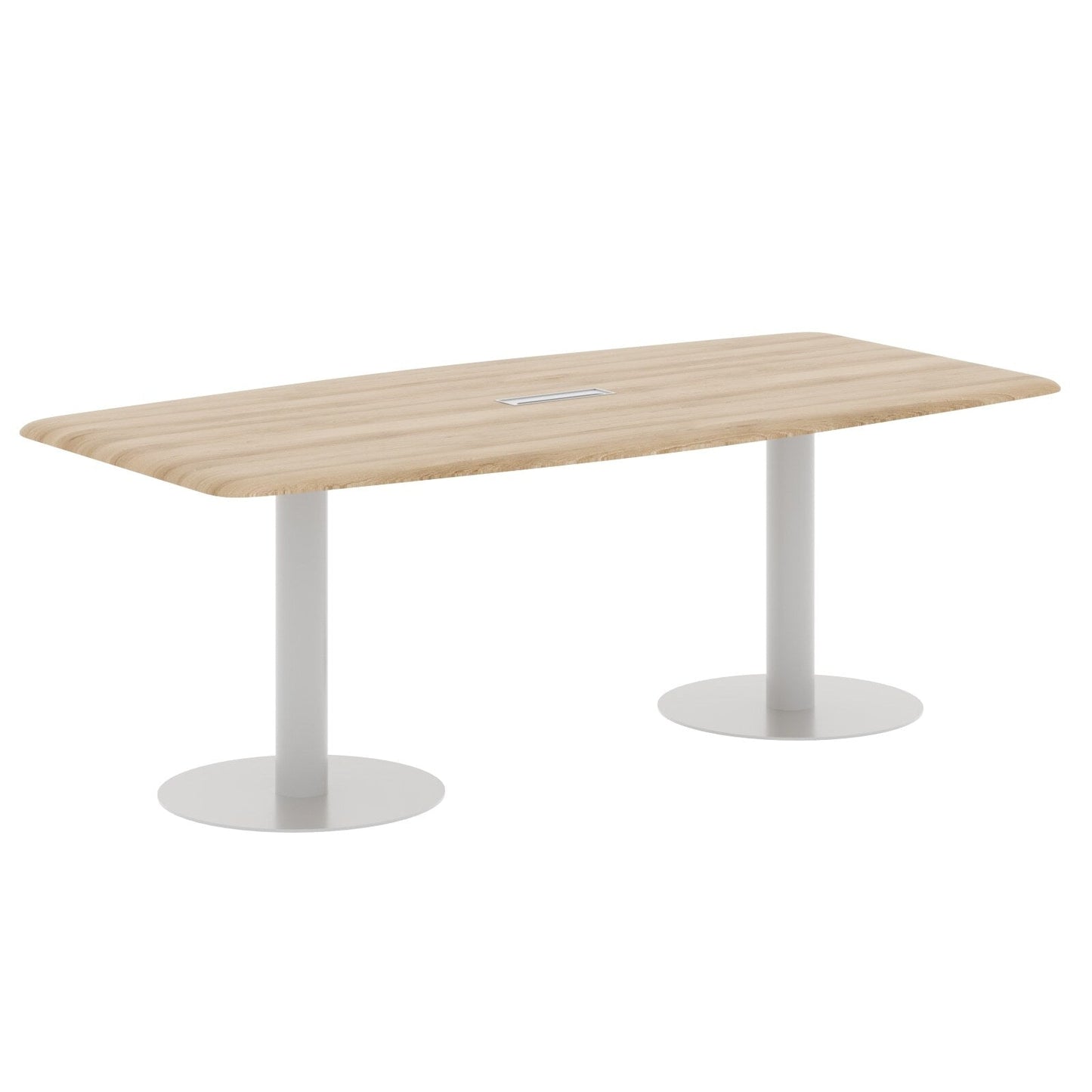 RECTANGLE SHAPE MEETING TABLE, MADE IN E1 LAMINATE CHIPBOPARD, WITH METAL LEG by Treejar | Souqify