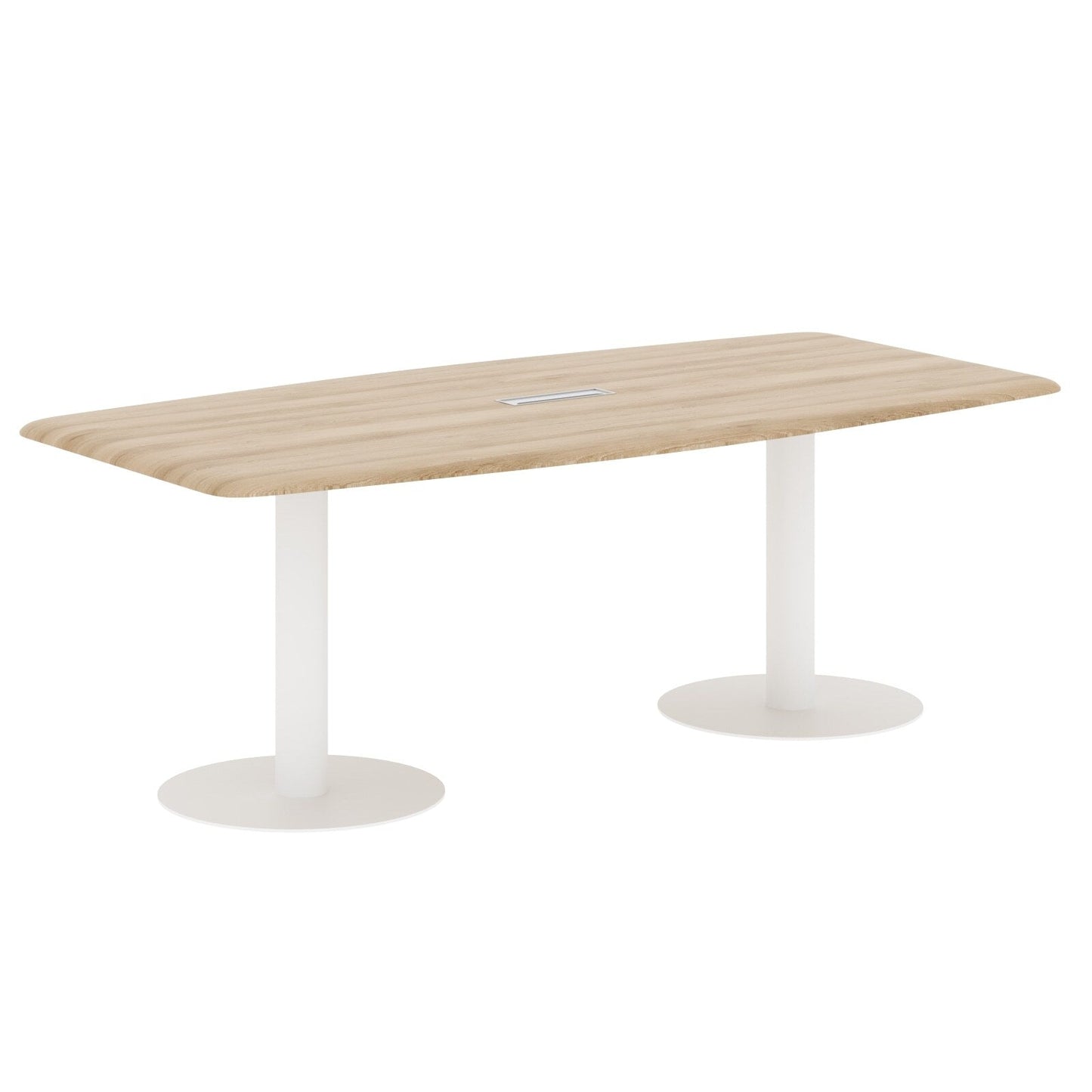 RECTANGLE SHAPE MEETING TABLE, MADE IN E1 LAMINATE CHIPBOPARD, WITH METAL LEG by Treejar | Souqify