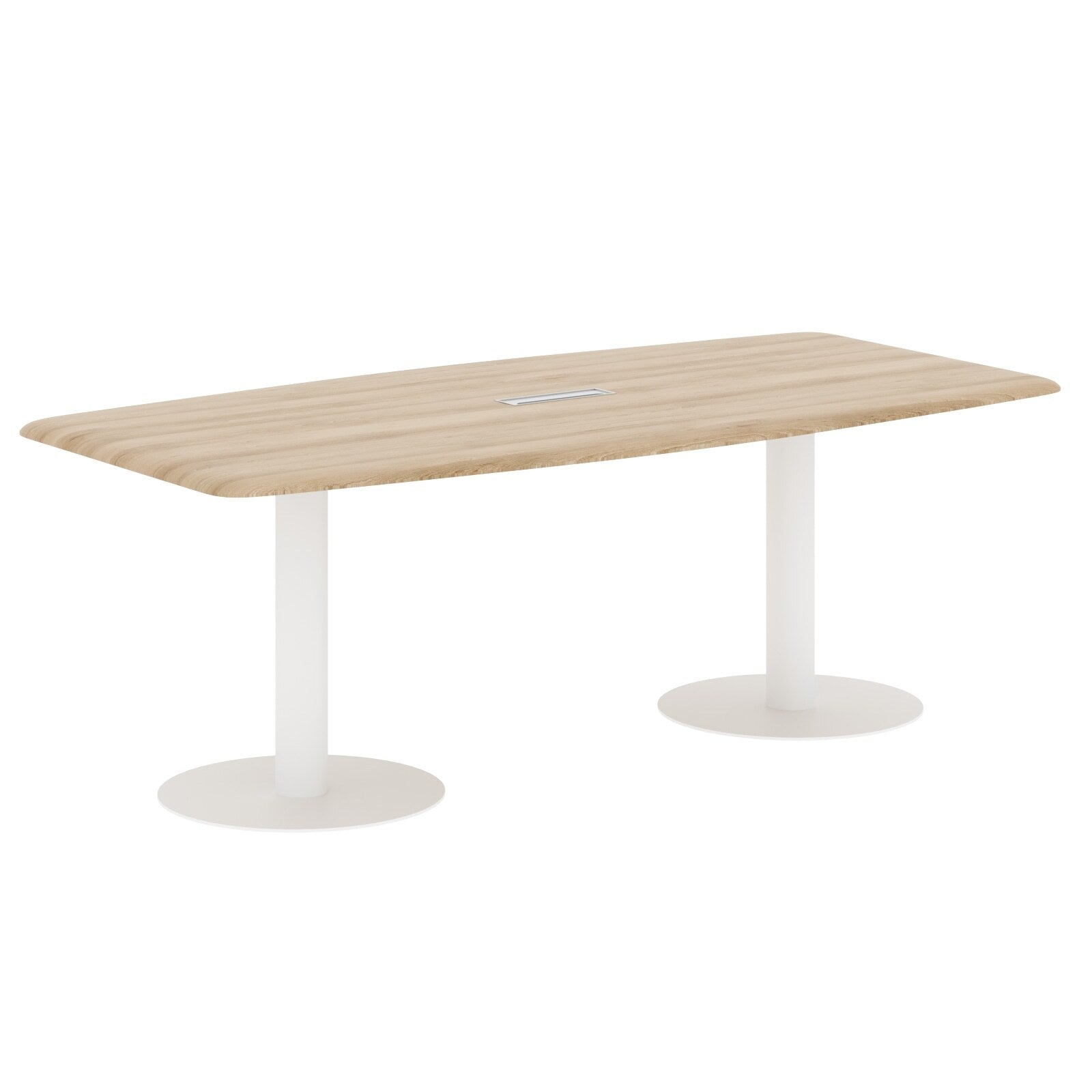RECTANGLE SHAPE MEETING TABLE, MADE IN E1 LAMINATE CHIPBOPARD, WITH METAL LEG by Treejar | Souqify