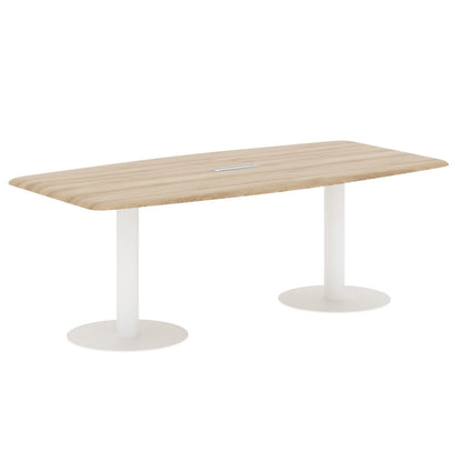 RECTANGLE SHAPE MEETING TABLE, MADE IN E1 LAMINATE CHIPBOPARD, WITH METAL LEG by Treejar | Souqify