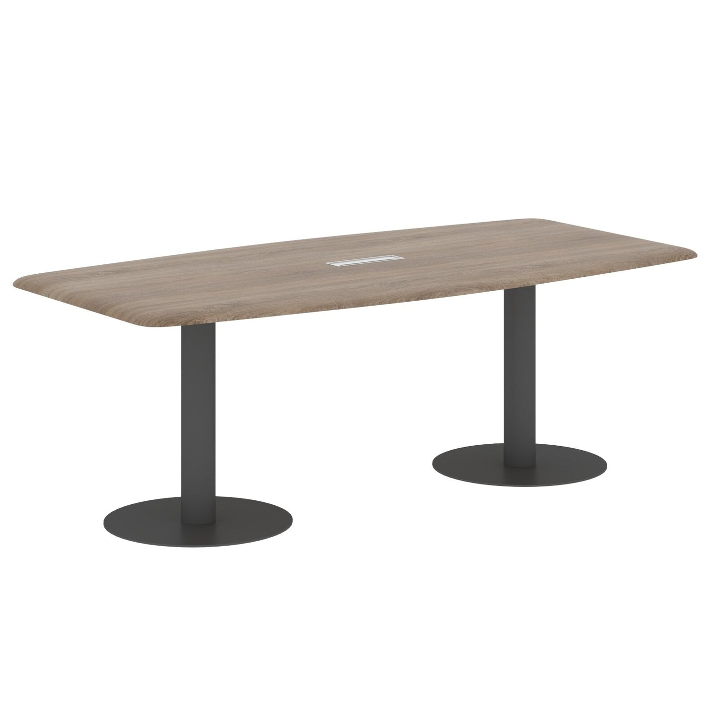 RECTANGLE SHAPE MEETING TABLE, MADE IN E1 LAMINATE CHIPBOPARD, WITH METAL LEG by Treejar | Souqify