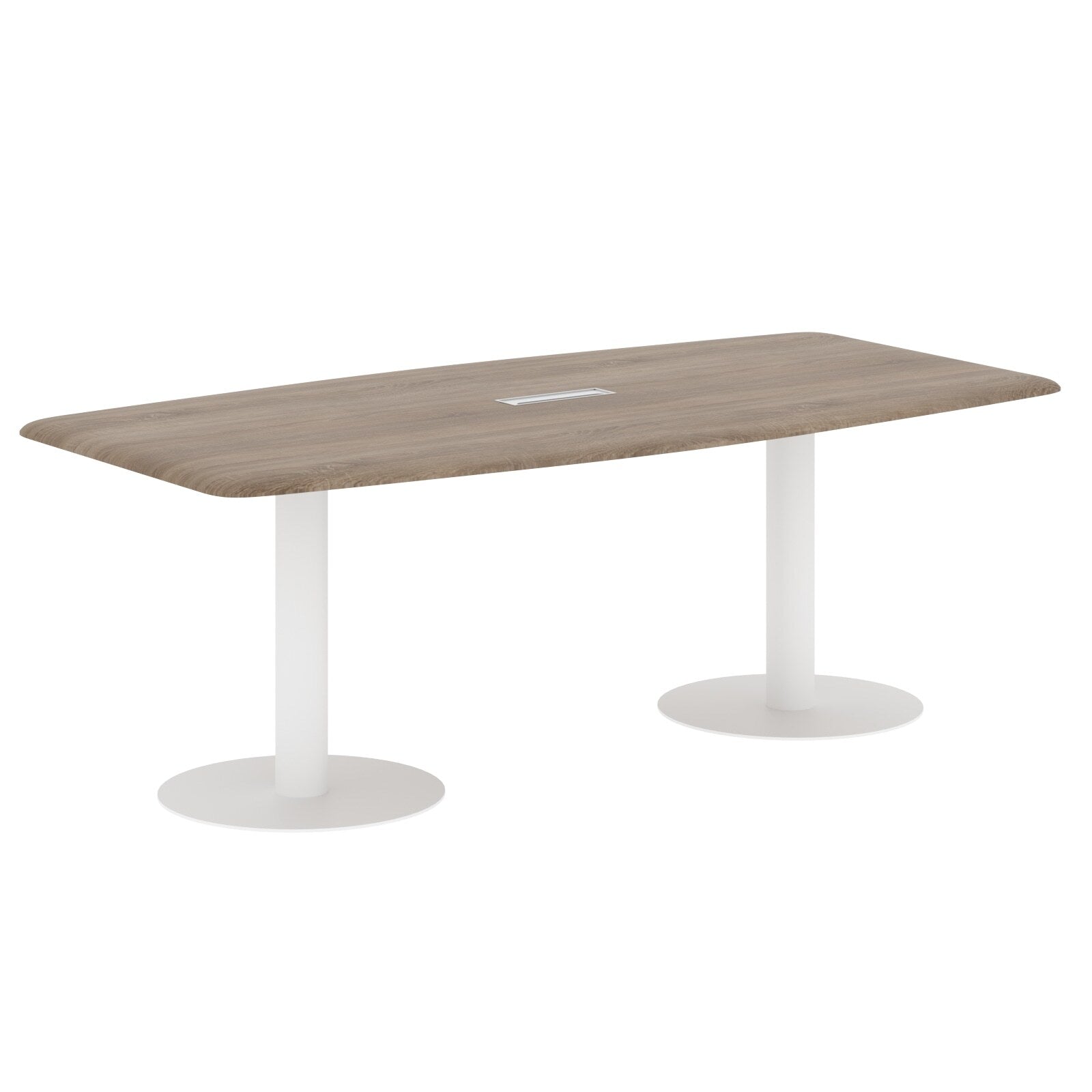 RECTANGLE SHAPE MEETING TABLE, MADE IN E1 LAMINATE CHIPBOPARD, WITH METAL LEG by Treejar | Souqify
