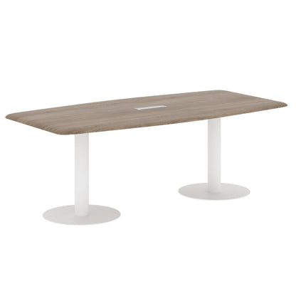 RECTANGLE SHAPE MEETING TABLE, MADE IN E1 LAMINATE CHIPBOPARD, WITH METAL LEG by Treejar | Souqify