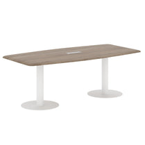 RECTANGLE SHAPE MEETING TABLE, MADE IN E1 LAMINATE CHIPBOPARD, WITH METAL LEG by Treejar | Souqify