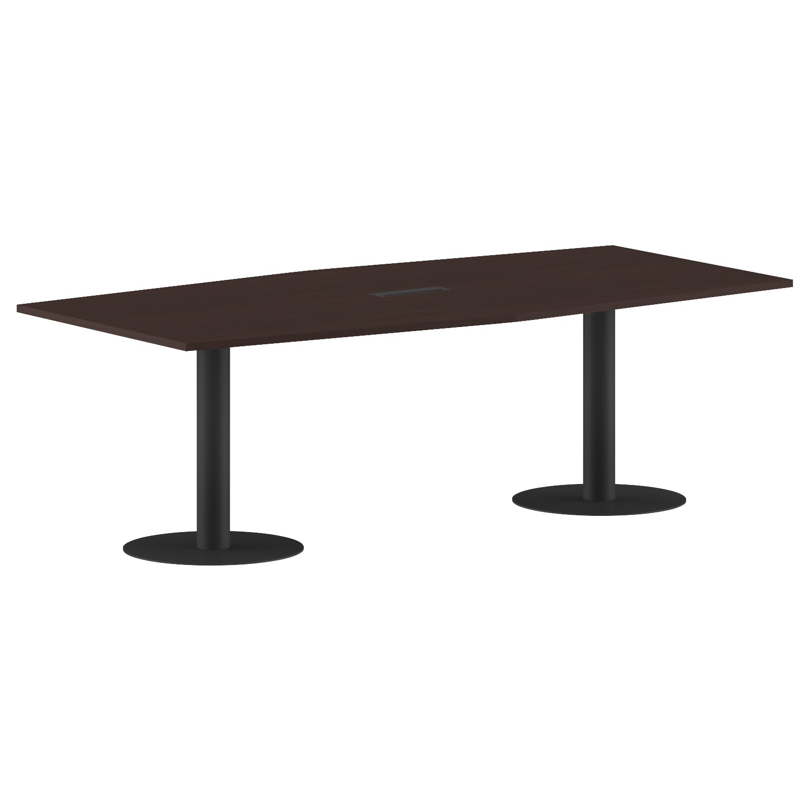 RECTANGLE SHAPE MEETING TABLE, MADE IN E1 LAMINATE CHIPBOPARD, WITH METAL LEGS by Treejar | Souqify