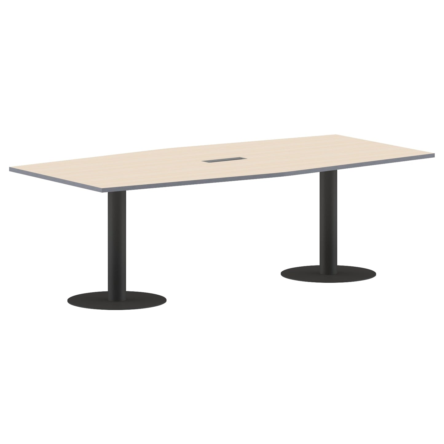 RECTANGLE SHAPE MEETING TABLE, MADE IN E1 LAMINATE CHIPBOPARD, WITH METAL LEGS by Treejar | Souqify