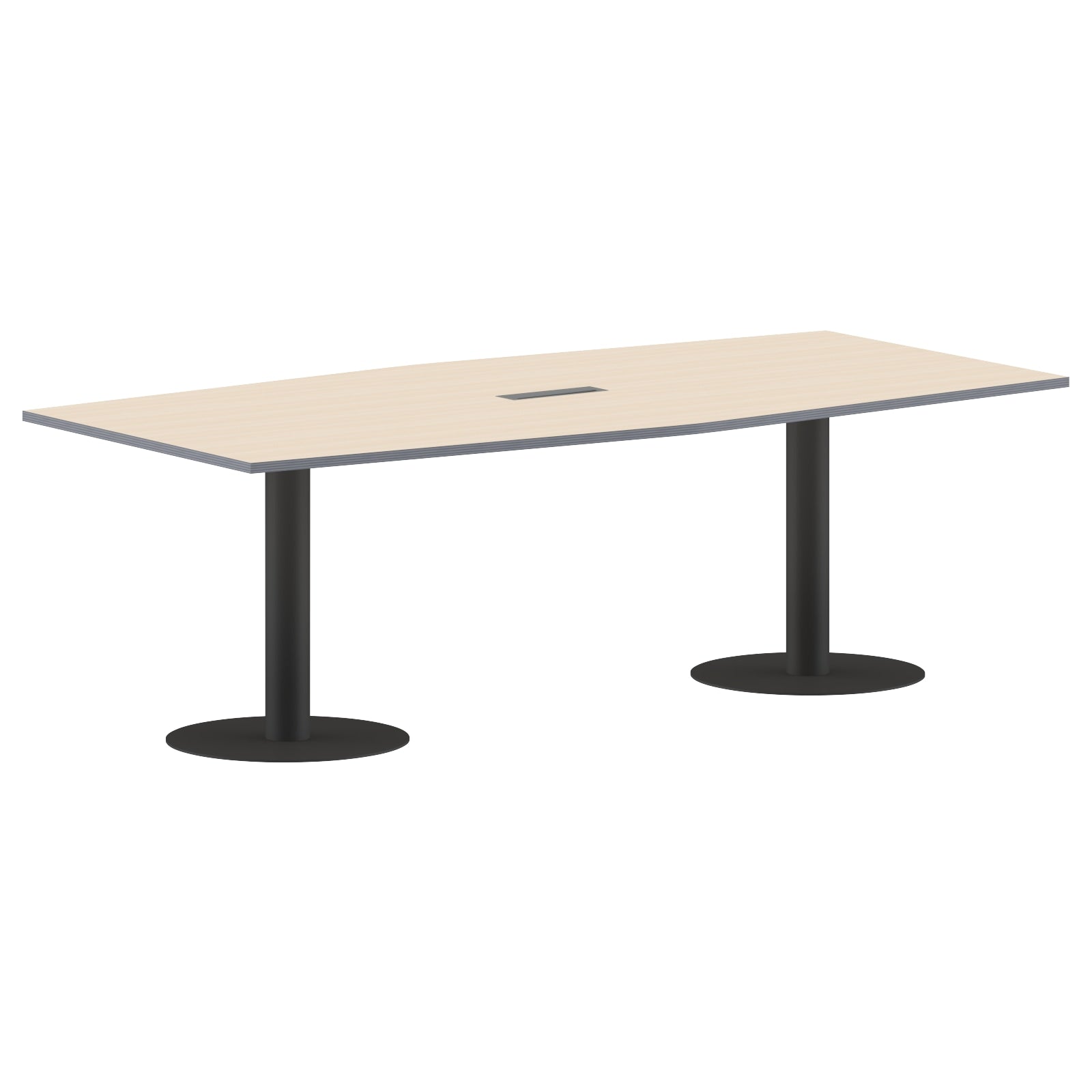 RECTANGLE SHAPE MEETING TABLE, MADE IN E1 LAMINATE CHIPBOPARD, WITH METAL LEGS by Treejar | Souqify