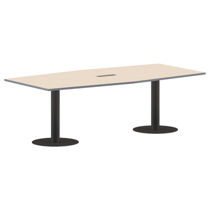 RECTANGLE SHAPE MEETING TABLE, MADE IN E1 LAMINATE CHIPBOPARD, WITH METAL LEGS by Treejar | Souqify