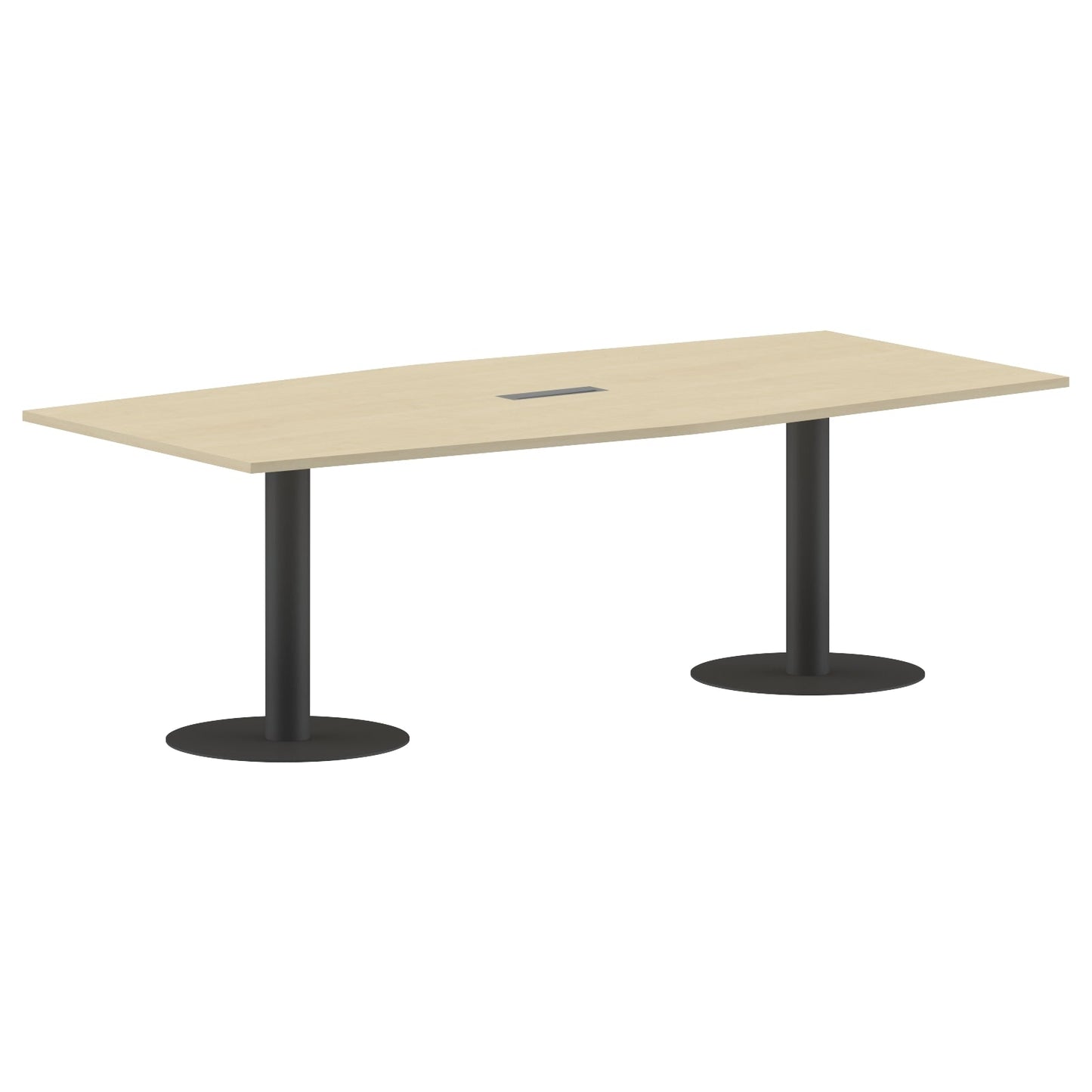 RECTANGLE SHAPE MEETING TABLE, MADE IN E1 LAMINATE CHIPBOPARD, WITH METAL LEGS by Treejar | Souqify