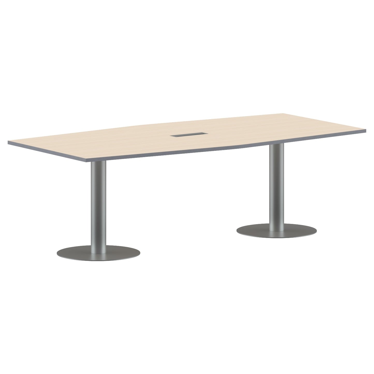 RECTANGLE SHAPE MEETING TABLE, MADE IN E1 LAMINATE CHIPBOPARD, WITH METAL LEGS by Treejar | Souqify