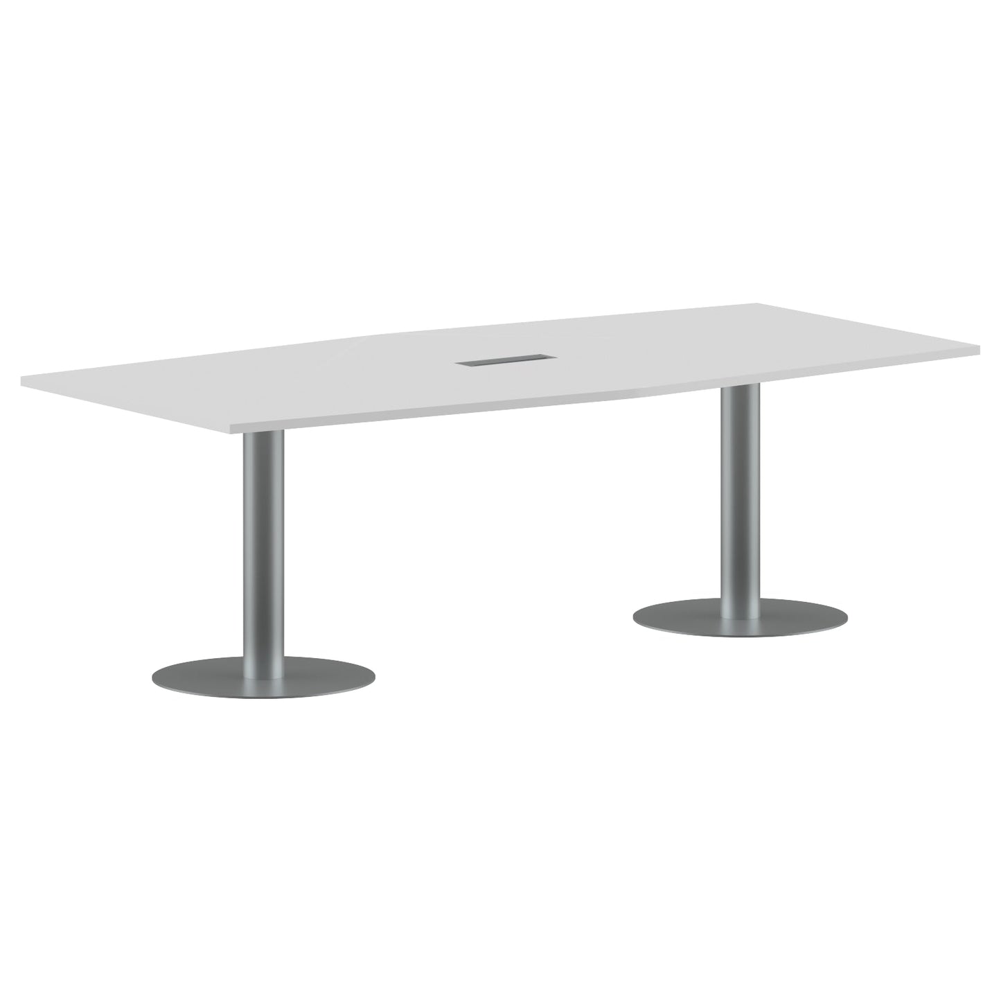 RECTANGLE SHAPE MEETING TABLE, MADE IN E1 LAMINATE CHIPBOPARD, WITH METAL LEGS by Treejar | Souqify