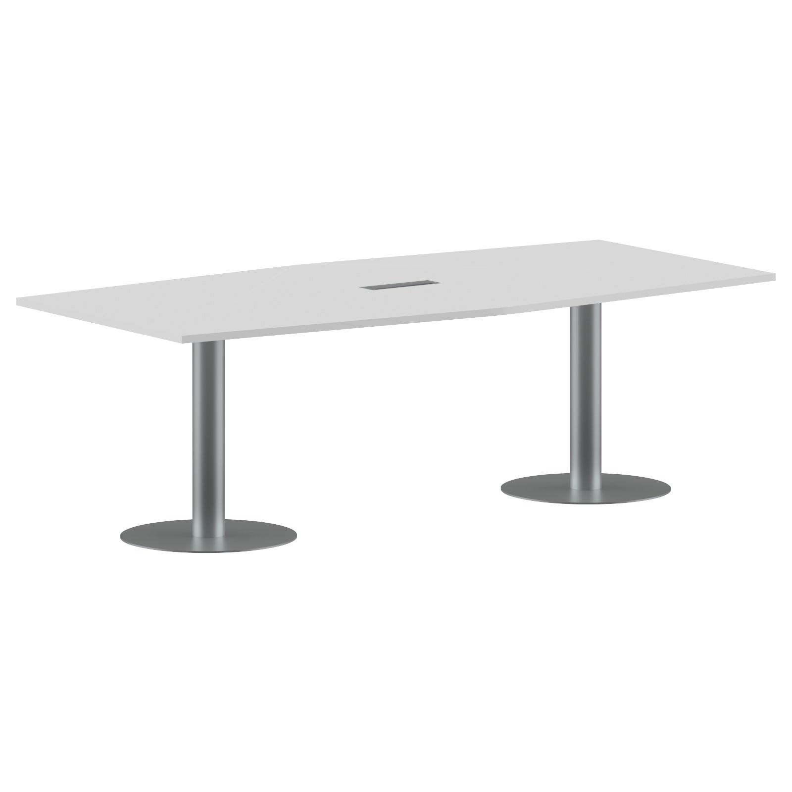 RECTANGLE SHAPE MEETING TABLE, MADE IN E1 LAMINATE CHIPBOPARD, WITH METAL LEGS by Treejar | Souqify