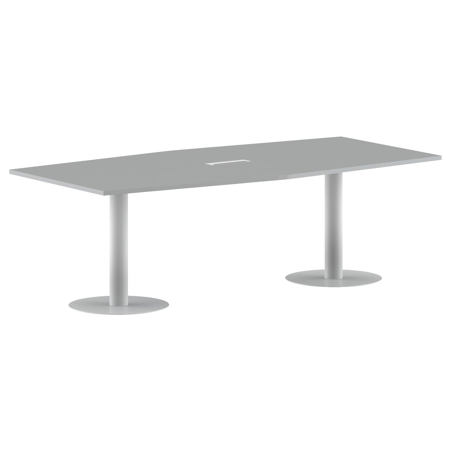 RECTANGLE SHAPE MEETING TABLE, MADE IN E1 LAMINATE CHIPBOPARD, WITH METAL LEGS by Treejar | Souqify
