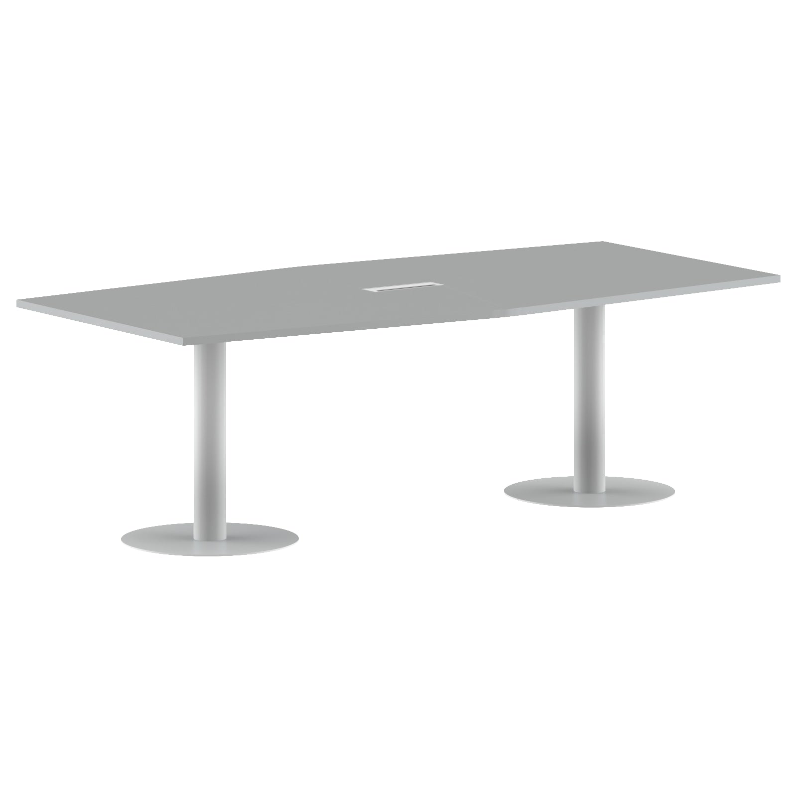 RECTANGLE SHAPE MEETING TABLE, MADE IN E1 LAMINATE CHIPBOPARD, WITH METAL LEGS by Treejar | Souqify