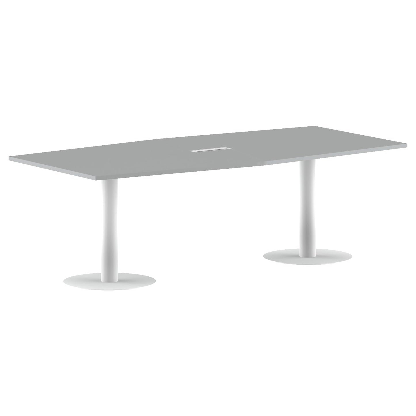 RECTANGLE SHAPE MEETING TABLE, MADE IN E1 LAMINATE CHIPBOPARD, WITH METAL LEGS by Treejar | Souqify