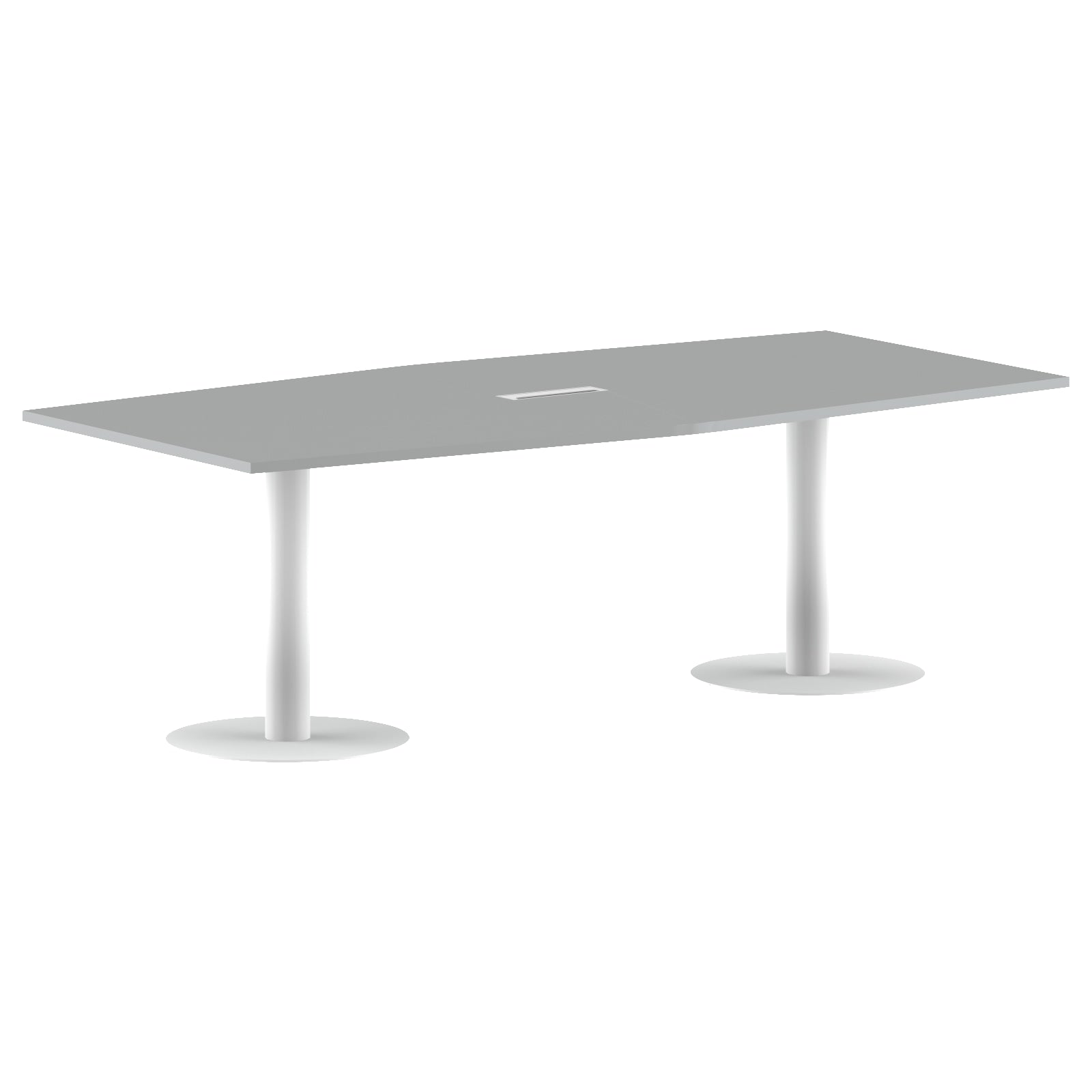 RECTANGLE SHAPE MEETING TABLE, MADE IN E1 LAMINATE CHIPBOPARD, WITH METAL LEGS by Treejar | Souqify