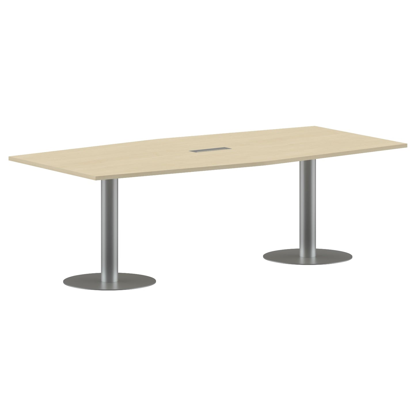 RECTANGLE SHAPE MEETING TABLE, MADE IN E1 LAMINATE CHIPBOPARD, WITH METAL LEGS by Treejar | Souqify