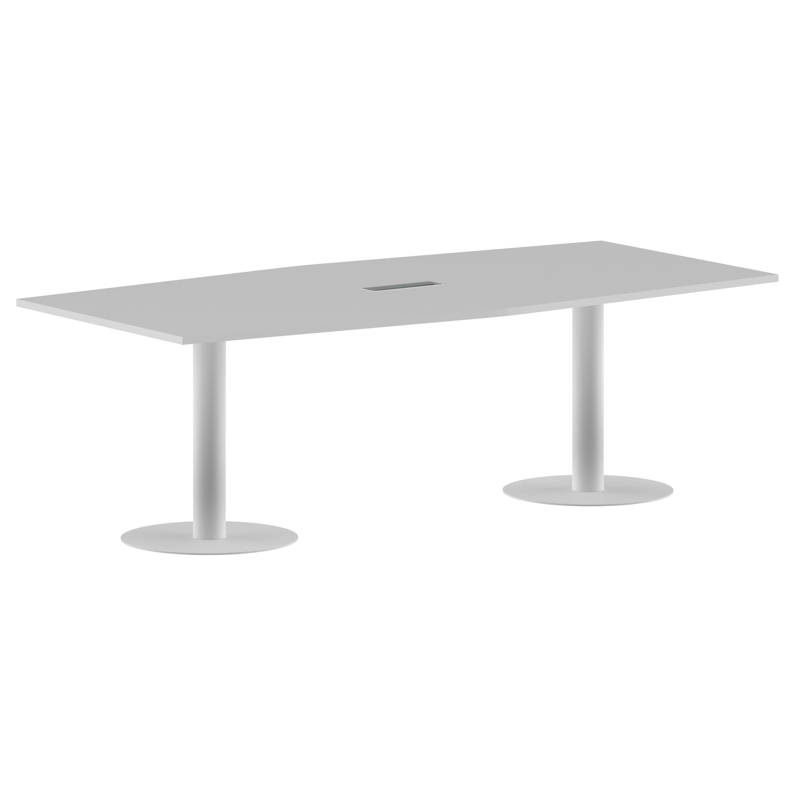 RECTANGLE SHAPE MEETING TABLE, MADE IN E1 LAMINATE CHIPBOPARD, WITH METAL LEGS by Treejar | Souqify
