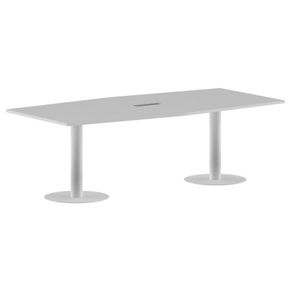RECTANGLE SHAPE MEETING TABLE, MADE IN E1 LAMINATE CHIPBOPARD, WITH METAL LEGS by Treejar | Souqify