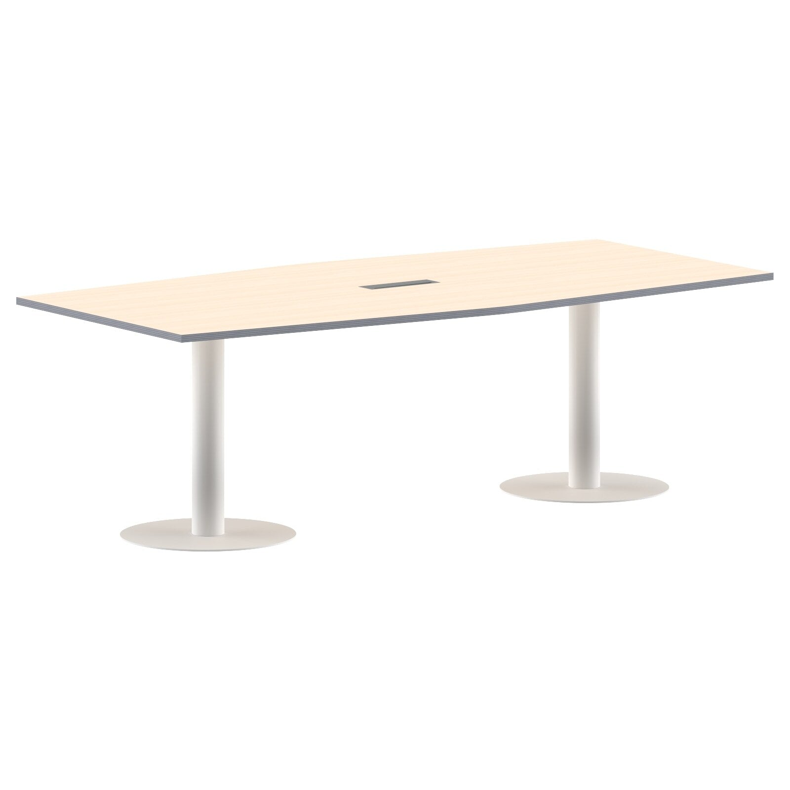 RECTANGLE SHAPE MEETING TABLE, MADE IN E1 LAMINATE CHIPBOPARD, WITH METAL LEGS by Treejar | Souqify