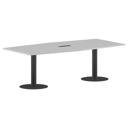 RECTANGLE SHAPE MEETING TABLE, MADE IN E1 LAMINATE CHIPBOPARD, WITH METAL LEGS by Treejar | Souqify