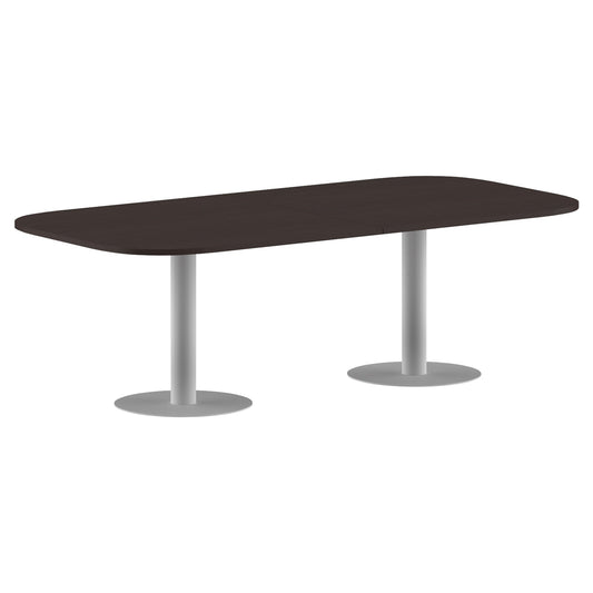RECTANGLE SHAPE WITH CURVE CORNER MEETING TABLE, MADE IN E1 LAMINATE CHIPBOPARD, WITH METAL LEGS by Treejar | Souqify