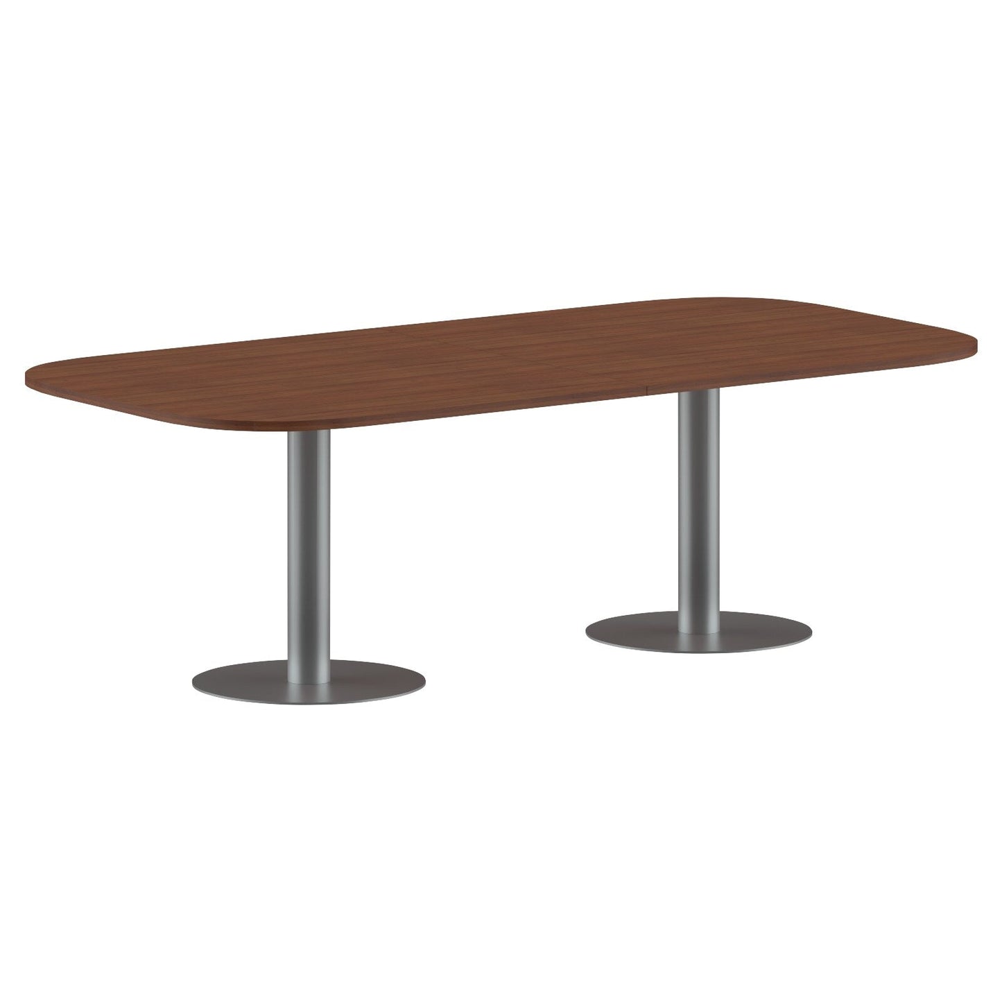 RECTANGLE SHAPE WITH CURVE CORNER MEETING TABLE, MADE IN E1 LAMINATE CHIPBOPARD, WITH METAL LEGS by Treejar | Souqify
