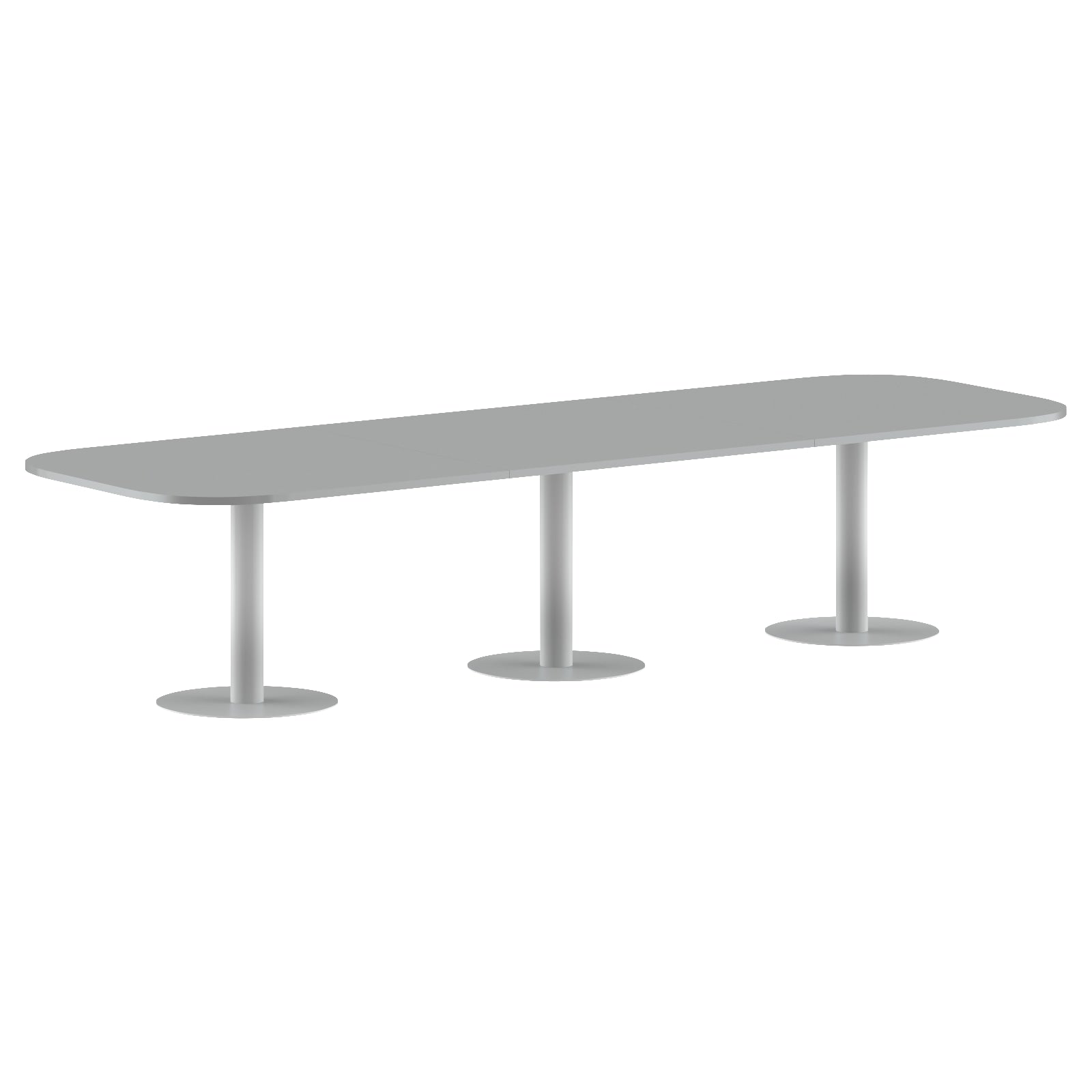RECTANGLE SHAPE WITH CURVE CORNER MEETING TABLE, MADE IN E1 LAMINATE CHIPBOPARD, WITH METAL LEGS by Treejar | Souqify