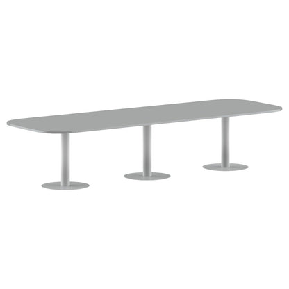 RECTANGLE SHAPE WITH CURVE CORNER MEETING TABLE, MADE IN E1 LAMINATE CHIPBOPARD, WITH METAL LEGS by Treejar | Souqify