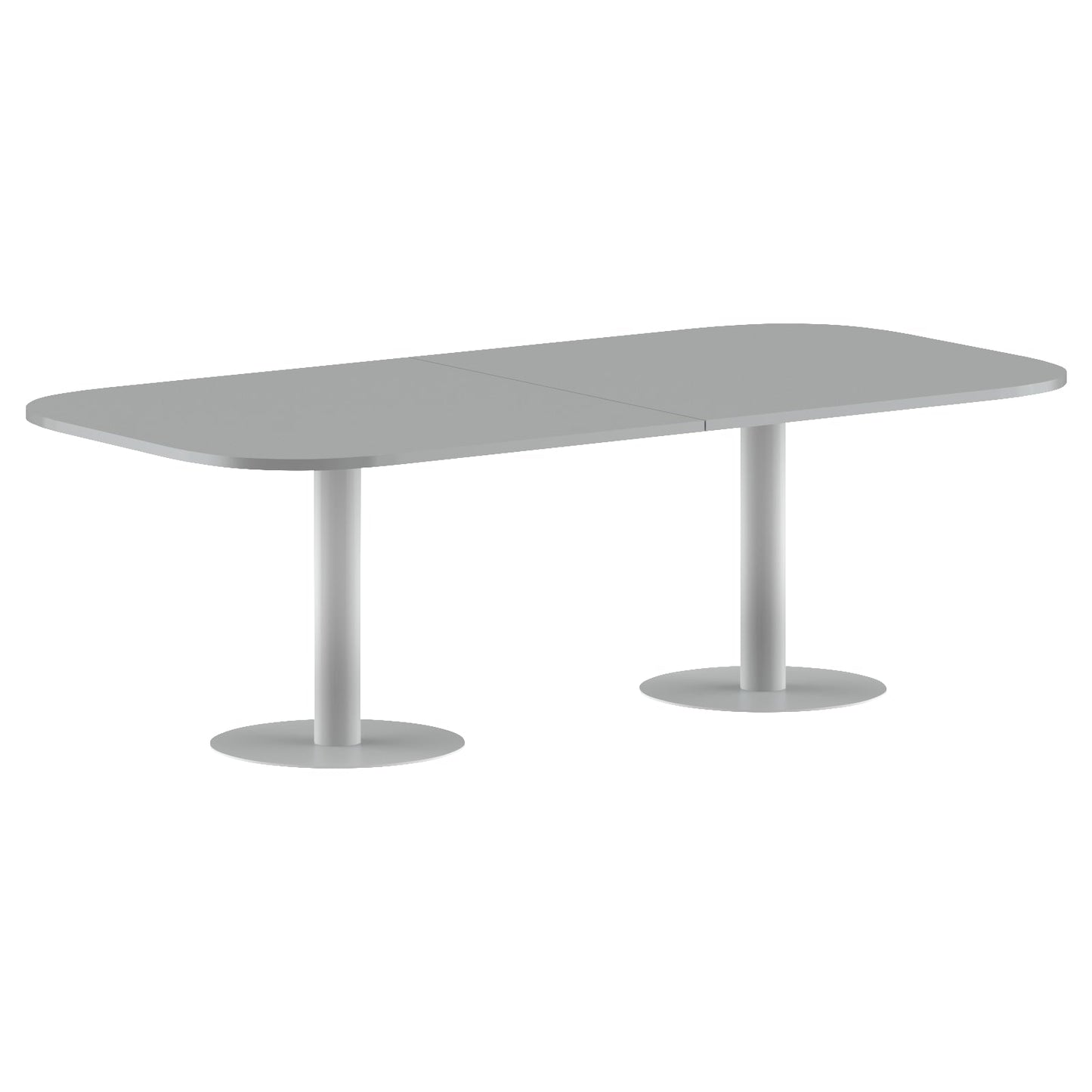 RECTANGLE SHAPE WITH CURVE CORNER MEETING TABLE, MADE IN E1 LAMINATE CHIPBOPARD, WITH METAL LEGS by Treejar | Souqify