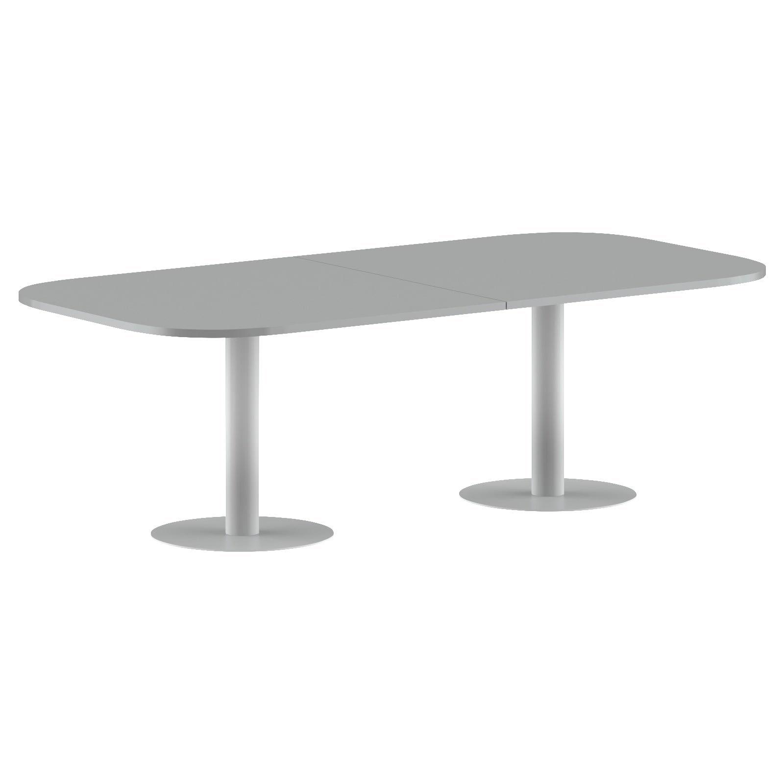 RECTANGLE SHAPE WITH CURVE CORNER MEETING TABLE, MADE IN E1 LAMINATE CHIPBOPARD, WITH METAL LEGS by Treejar | Souqify