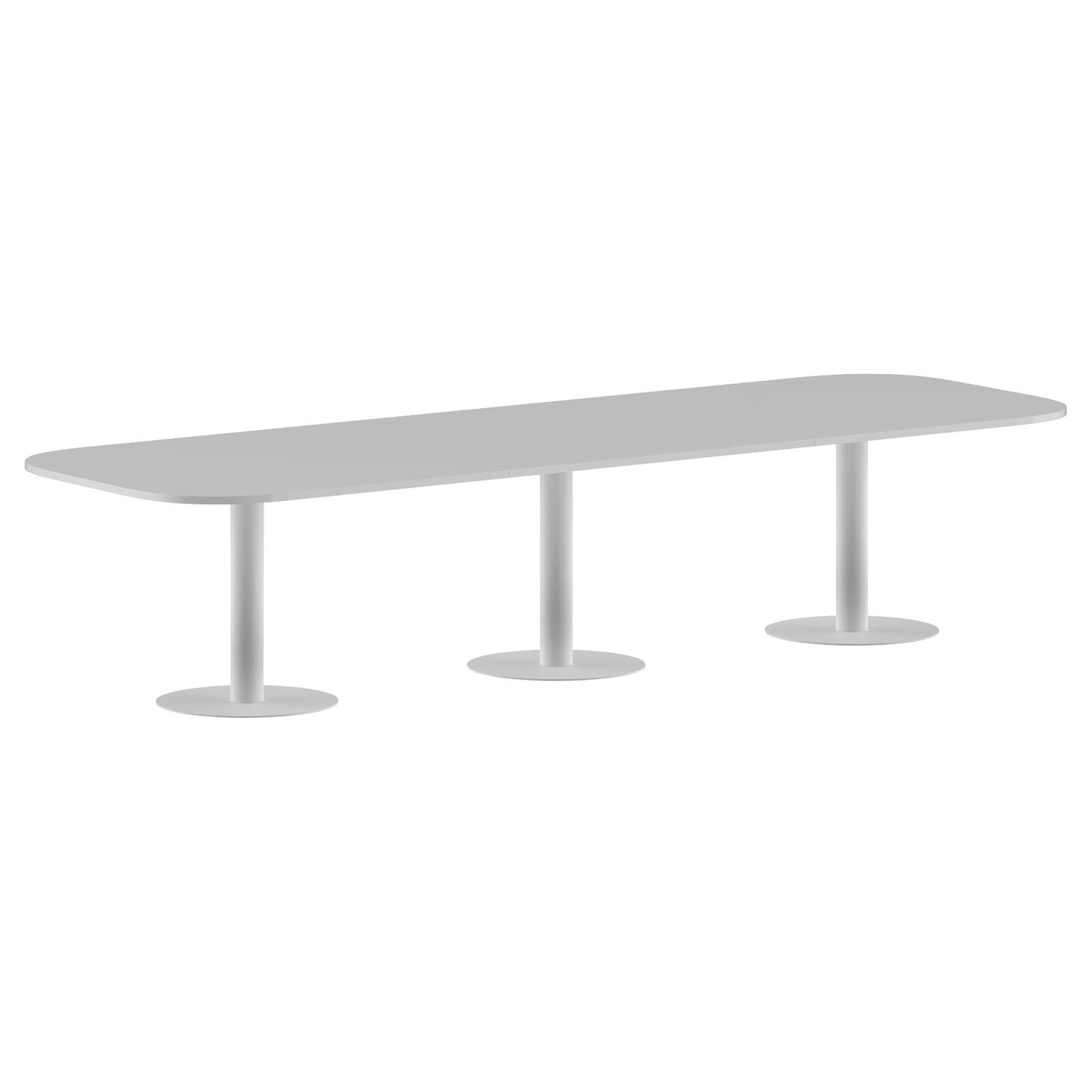 RECTANGLE SHAPE WITH CURVE CORNER MEETING TABLE, MADE IN E1 LAMINATE CHIPBOPARD, WITH METAL LEGS by Treejar | Souqify