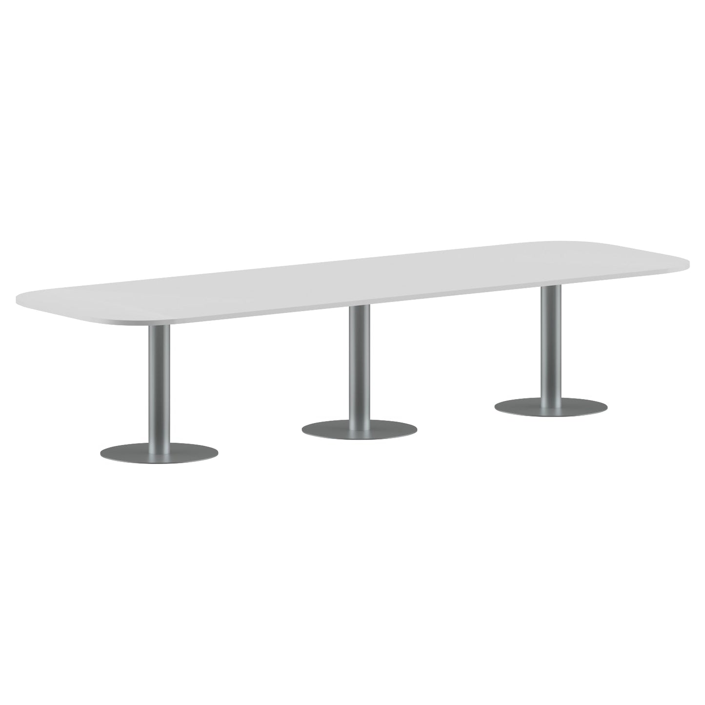 RECTANGLE SHAPE WITH CURVE CORNER MEETING TABLE, MADE IN E1 LAMINATE CHIPBOPARD, WITH METAL LEGS by Treejar | Souqify