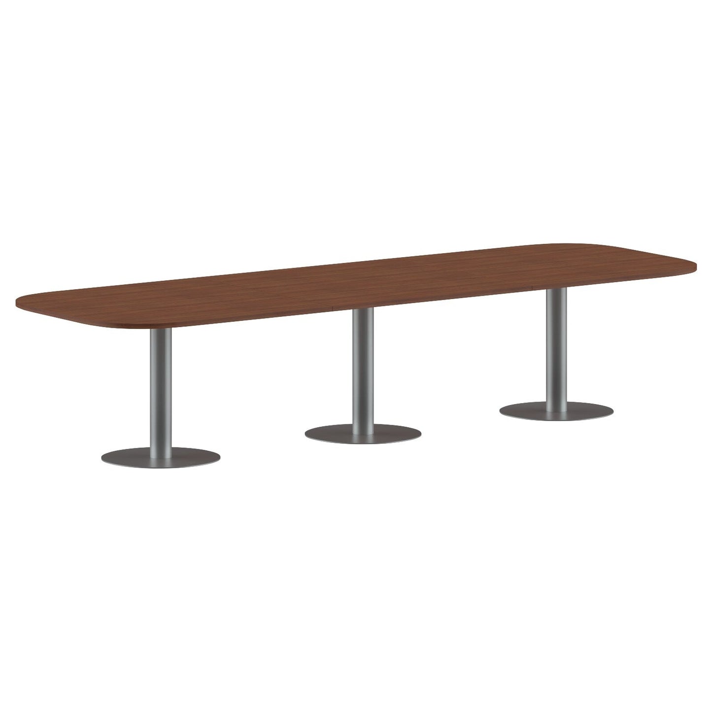 RECTANGLE SHAPE WITH CURVE CORNER MEETING TABLE, MADE IN E1 LAMINATE CHIPBOPARD, WITH METAL LEGS by Treejar | Souqify