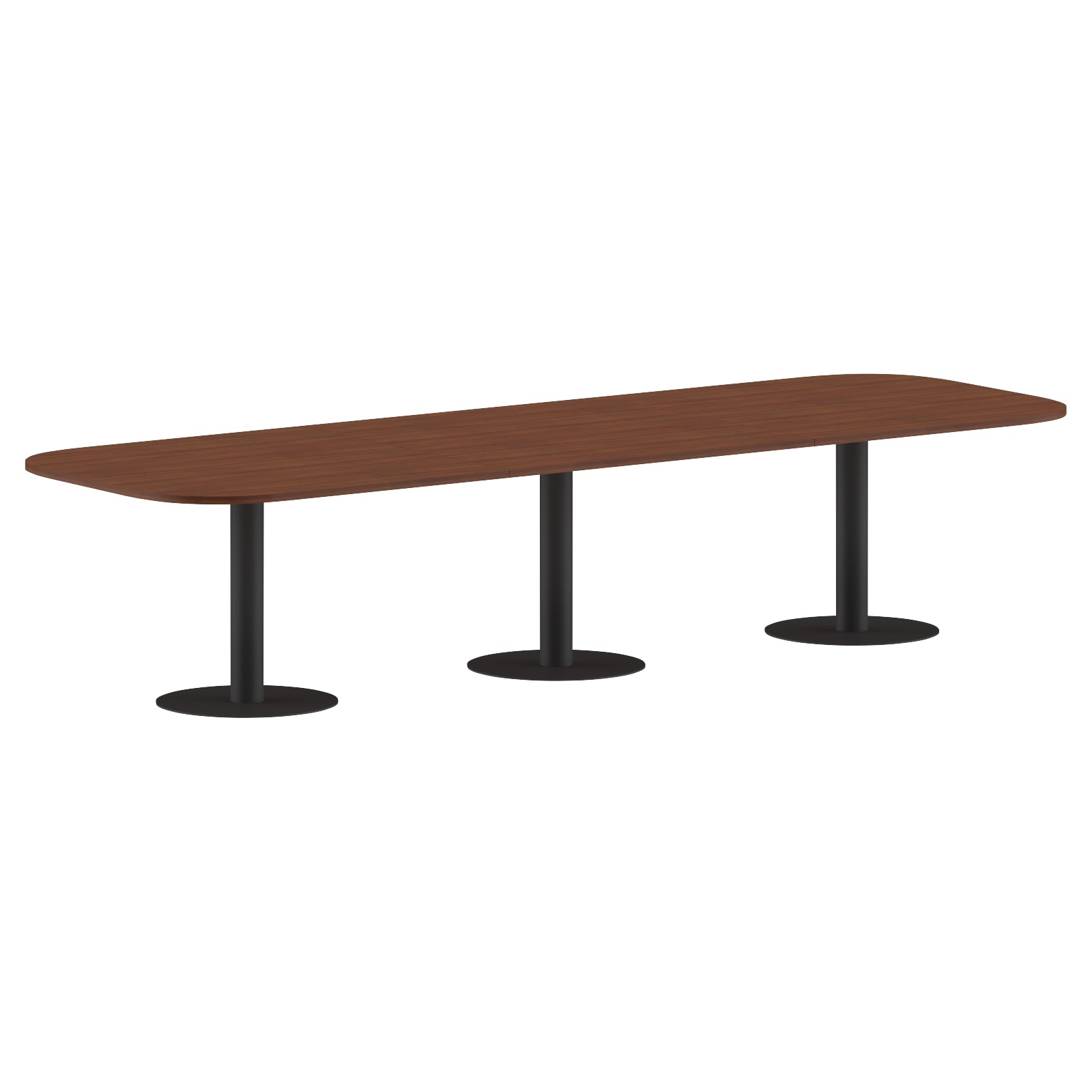 RECTANGLE SHAPE WITH CURVE CORNER MEETING TABLE, MADE IN E1 LAMINATE CHIPBOPARD, WITH METAL LEGS by Treejar | Souqify