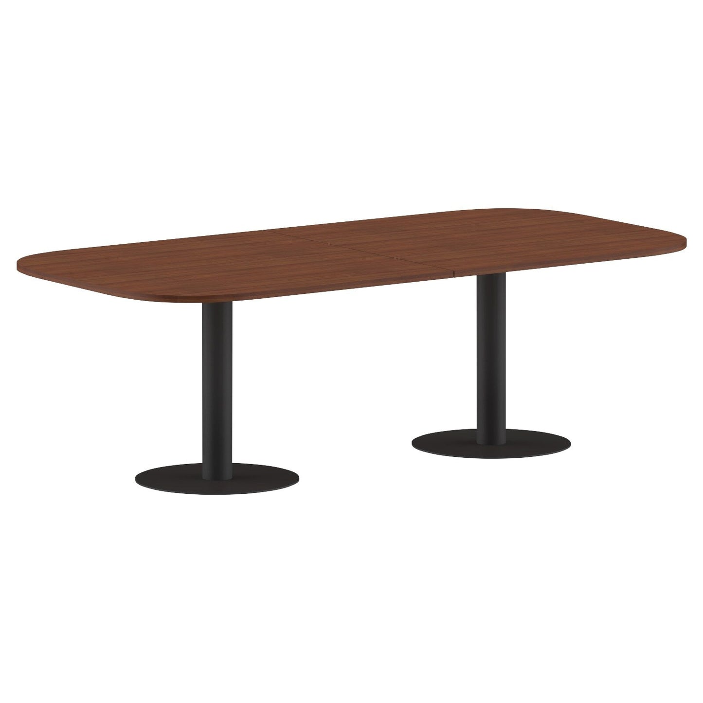 RECTANGLE SHAPE WITH CURVE CORNER MEETING TABLE, MADE IN E1 LAMINATE CHIPBOPARD, WITH METAL LEGS by Treejar | Souqify
