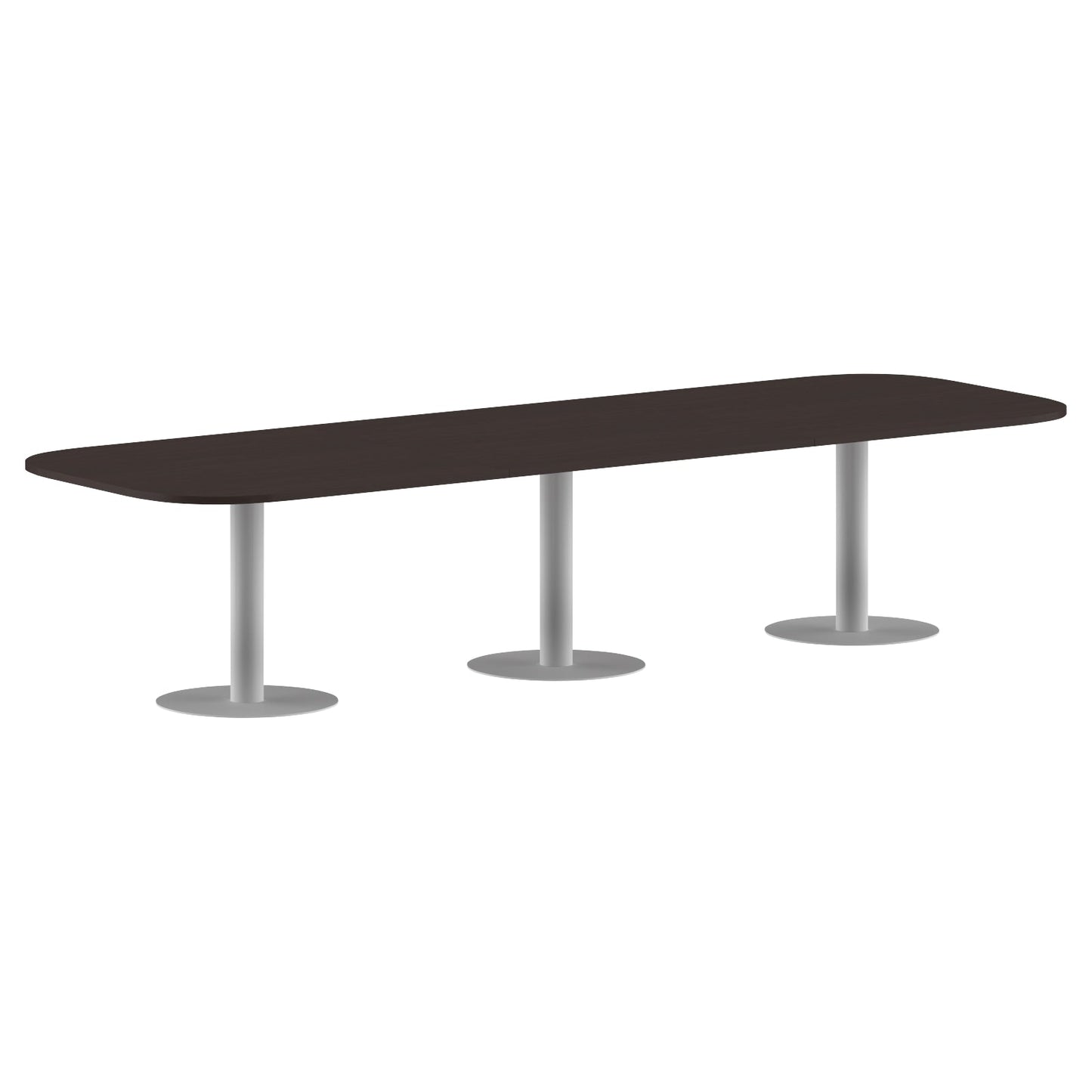 RECTANGLE SHAPE WITH CURVE CORNER MEETING TABLE, MADE IN E1 LAMINATE CHIPBOPARD, WITH METAL LEGS by Treejar | Souqify