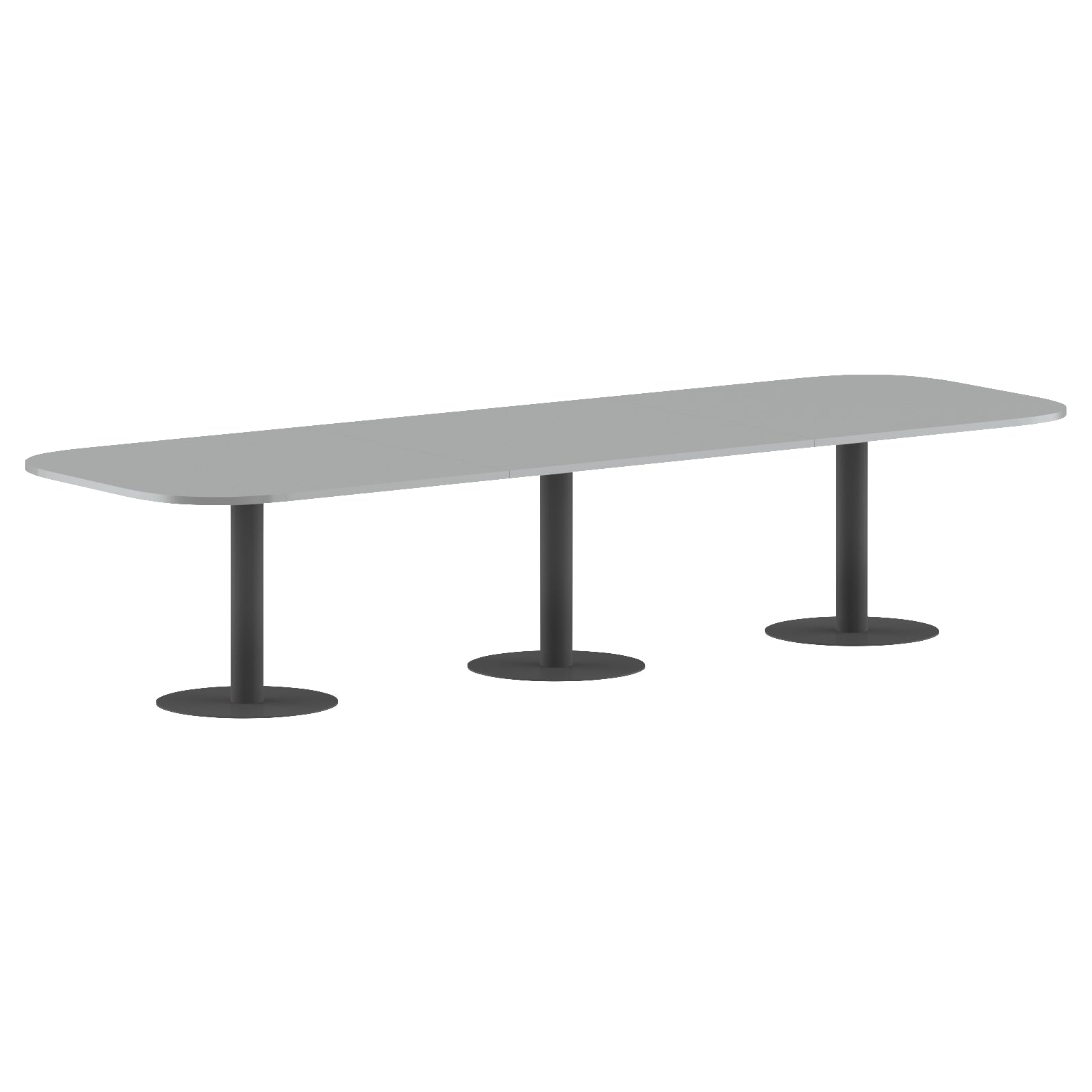 RECTANGLE SHAPE WITH CURVE CORNER MEETING TABLE, MADE IN E1 LAMINATE CHIPBOPARD, WITH METAL LEGS by Treejar | Souqify