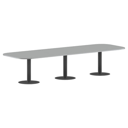 RECTANGLE SHAPE WITH CURVE CORNER MEETING TABLE, MADE IN E1 LAMINATE CHIPBOPARD, WITH METAL LEGS by Treejar | Souqify