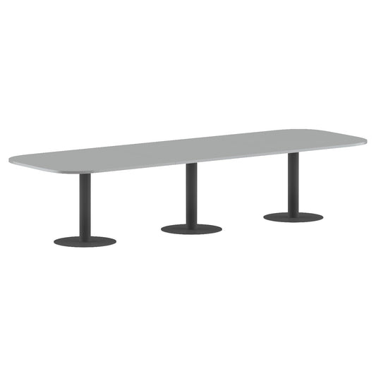RECTANGLE SHAPE WITH CURVE CORNER MEETING TABLE, MADE IN E1 LAMINATE CHIPBOPARD, WITH METAL LEGS by Treejar | Souqify