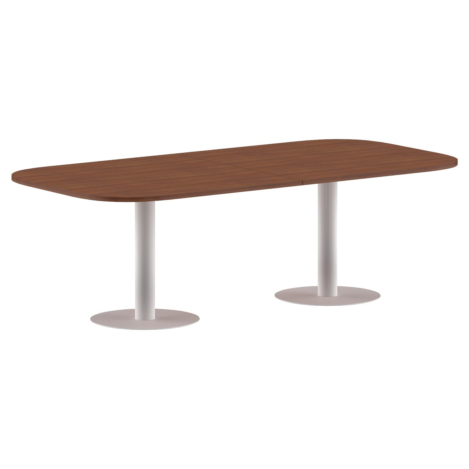 RECTANGLE SHAPE WITH CURVE CORNER MEETING TABLE, MADE IN E1 LAMINATE CHIPBOPARD, WITH METAL LEGS by Treejar | Souqify