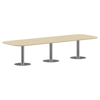 RECTANGLE SHAPE WITH CURVE CORNER MEETING TABLE, MADE IN E1 LAMINATE CHIPBOPARD, WITH METAL LEGS by Treejar | Souqify